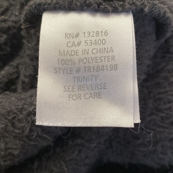 Tribal- Brown Sherpa Pullover Shirt Mens L 1/4 Zip red zipper warm Cozy - Picture 7 of 9